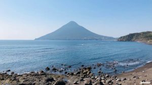 長崎鼻から見た薩摩富士「開聞岳」